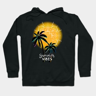 Sunset palm trees Hoodie